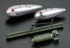 TAM60323_110 gallon drop tank; 75 gallon drop tank; 4.5 inch M10 rocket launcher & 500 pound bomb