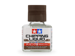 Tamiya 87225 Chipping Liquid (40ml) [to Imitate Damage to the Top Coat of Paint]